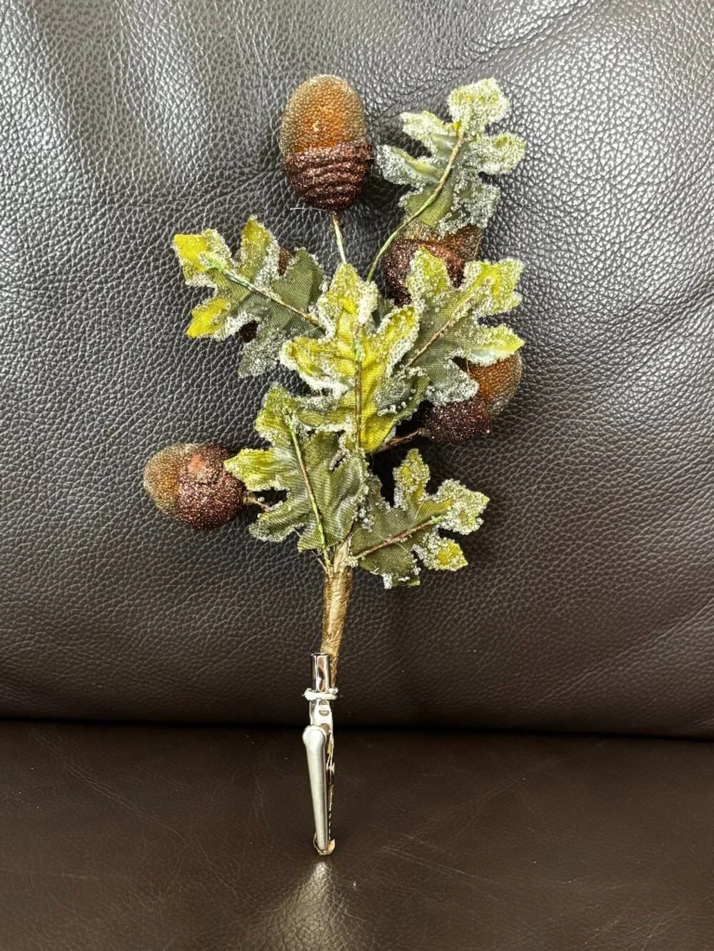 Bronze Beaded Acorn Clips (Set of 6)
